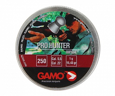 Пули пневматические GAMO PRO-HUNTER 5,5мм, 1,0г (250 шт) 