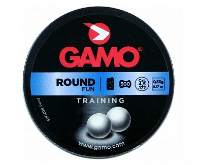 Пули пневматические GAMO ROUND сферические 4,5мм, 0,53г (500шт