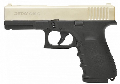 Охолощенный пистолет Retay G19C Glock 9 P.A.K. Satin (Сатин)