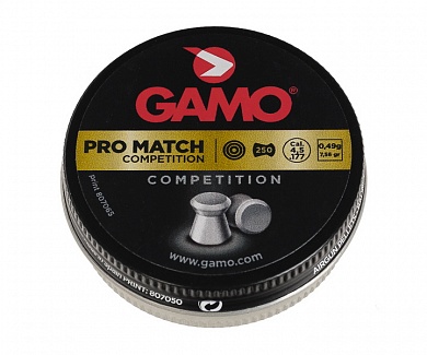 Пули пневматические GAMO PRO – MATCH 4,5мм, 0,49г (250шт) 