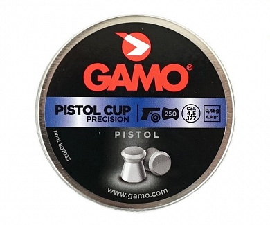 Пули пневматические GAMO PISTOL CUP 4,5мм, 0,45г (250шт) 