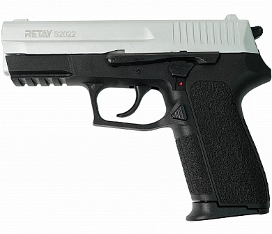 Охолощенный пистолет Retay S2022 (SIG SAUER) 9mm P.A.K  Chrome (Хром)