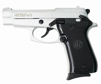 Охолощенный пистолет Retay MOD84 Beretta 9 P.A.K. Chrome (Хром)