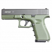 Охолощенный пистолет Retay 17 Glock 9 P.A.K. Green (Зеленый)