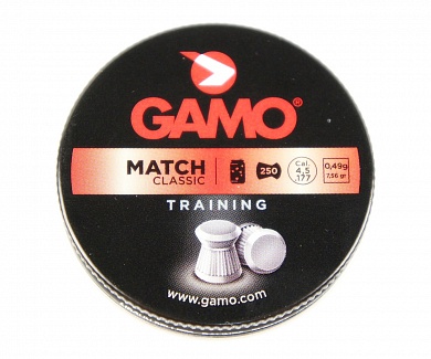 Пули пневматические GAMO MATCH 4,5мм, 0,49г (250шт) 